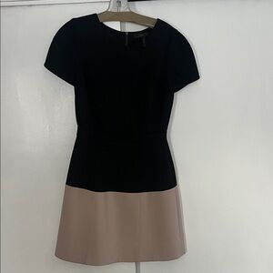 BCBGMaxAzria Black and Tan Mini Dress